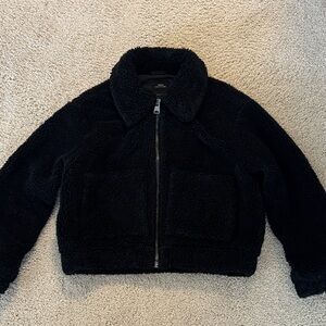 Urban Outfitters Black Sherpa Jacket